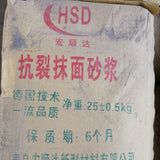 Crack resistant plastering mortar