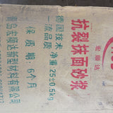 Crack resistant plastering mortar