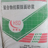 Crack resistant plastering mortar