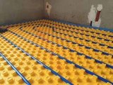 Dry underfloor heating module